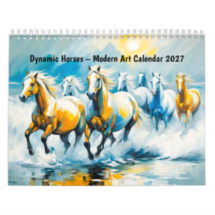 Dynamic Horses – Modern Art Calendar