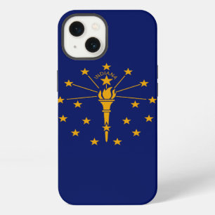 Dynamic Indiana State Flag Graphic on a iPhone Case