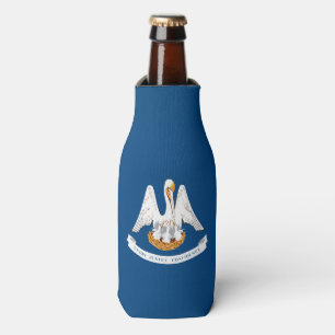 Dynamic Louisiana State Flag Graphic on a Bottle Cooler