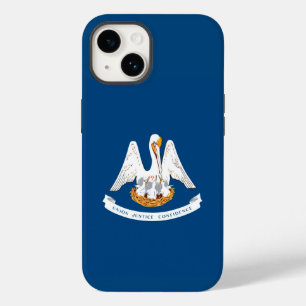 Dynamic Louisiana State Flag Graphic on a Case-Mate iPhone 14 Case