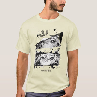 Dynamic Manga Art - Expressive Eyes Design T-Shirt