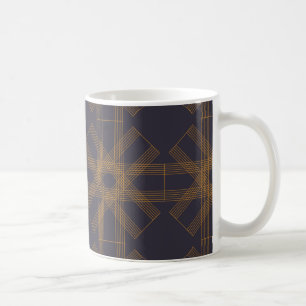 Dynamic, modern, cool, abstract line pattern art coffee mug