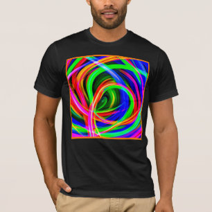 Dynamic Neon Abstract Hues T-Shirt
