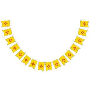 Dynamic New Mexico State Flag Graphic on a