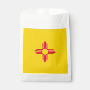 Dynamic New Mexico State Flag Graphic on a Favour Bag