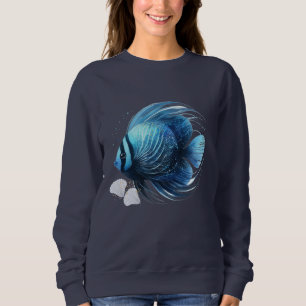 Dynamic Ocean Fish With Seashells Sweatshirt