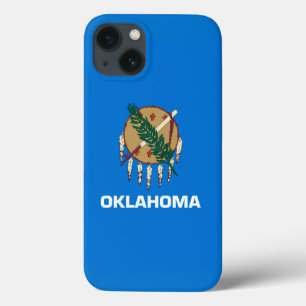 Dynamic Oklahoma State Flag Graphic on a iPhone 13 Case