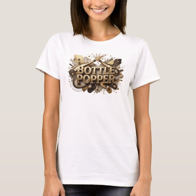 Dynamic Orange BOTTLE POPPER Tee (Front)