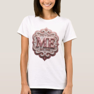 Dynamic Pink ABSTRACT ART Artistic Motif T-Shirt