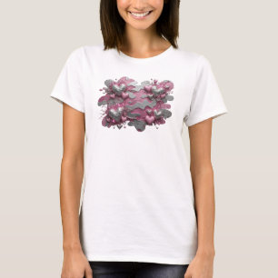 Dynamic Pink ABSTRACT ART Fashion Print T-Shirt