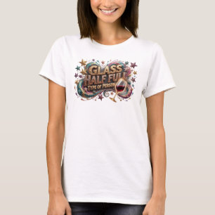 Dynamic Pink GLASS HALF FULL Shirt Design