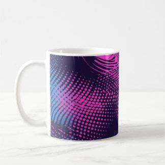💖 Dynamic Pink & Purple Dotted Abstract Pattern Coffee Mug