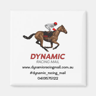 dynamic racing mail magnet
