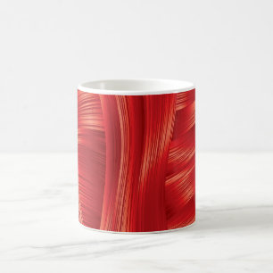 Dynamic Red Muscle Texture Abstract  Coffee Mug