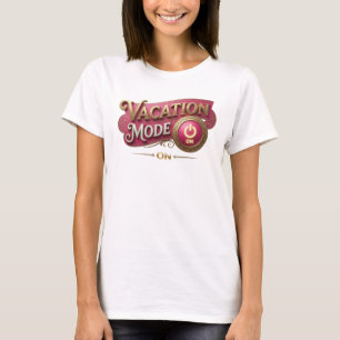 Dynamic Red VACATION MODE ON Wearable Art T-Shirt