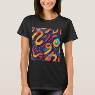 Dynamic Repeated Words - Typographic Rhythm Design T-Shirt