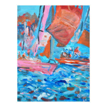 Dynamic Sailing Regatta Expressionist