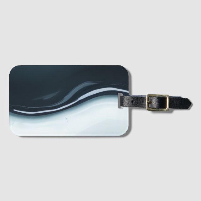Dynamic Shapes Design Luggage Tag (Front Horizontal)