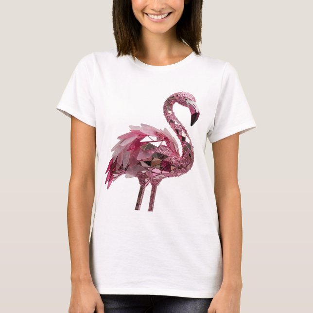 Dynamic Silver ABSTRACT ART Statement Design v2 T-Shirt (Front)