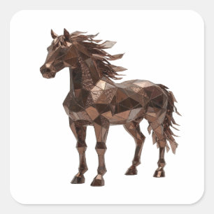 Dynamic Silver COPPER HORSE Sticker Graphic