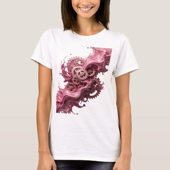 Dynamic Silver GEARS IN MOTION Slogan Tee (Front)