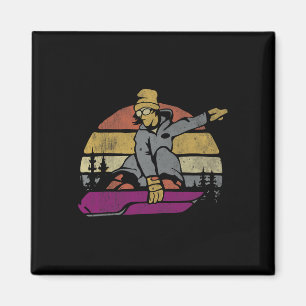 Dynamic Snowboarding Adventure  Magnet