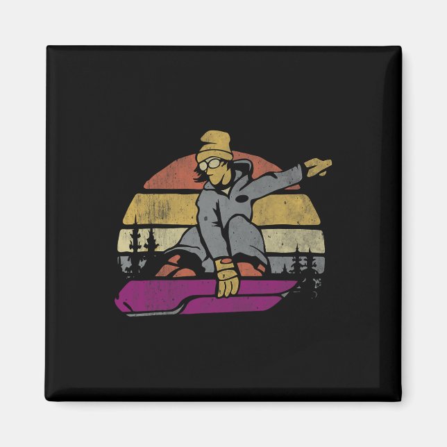 Dynamic Snowboarding Adventure  Magnet (Front)