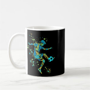 Dynamic Soccer Silhouette _2 Coffee Mug