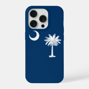 Dynamic South Carolina State Flag Graphic on a iPhone 15 Pro Case