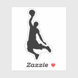 Dynamic Sports Athlete Decal for Basketball Fans