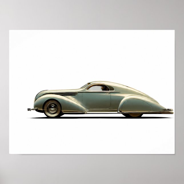 Dynamic Streamline Moderne: Aerodynamic Vintage Poster (Front)