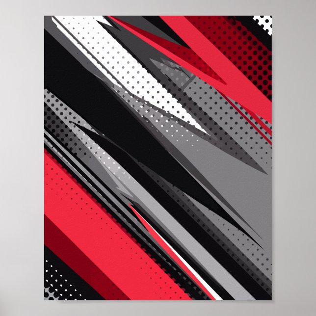Dynamic Stripes Poster (Front)