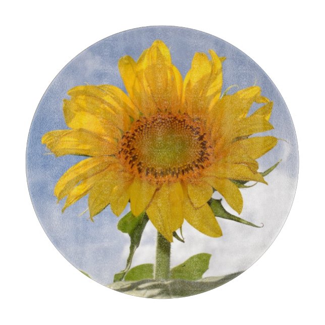 Dynamic Sunflower Cutting Board (Front)