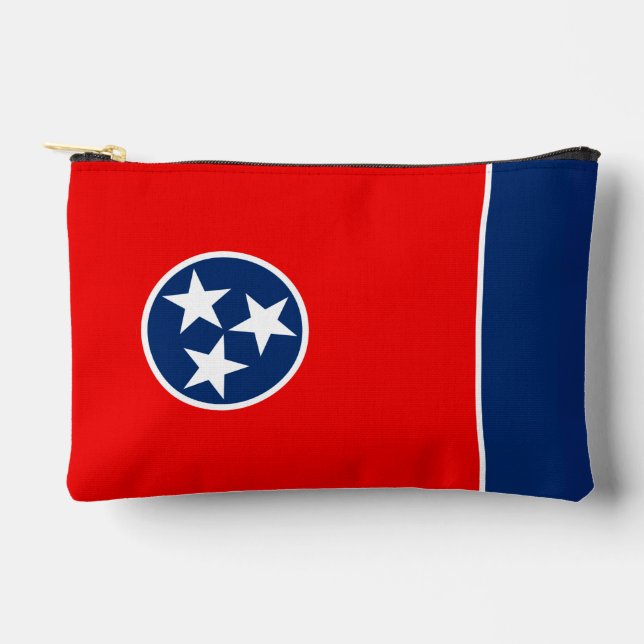Dynamic Tennessee State Flag Graphic on a Accessory Pouch (Front)