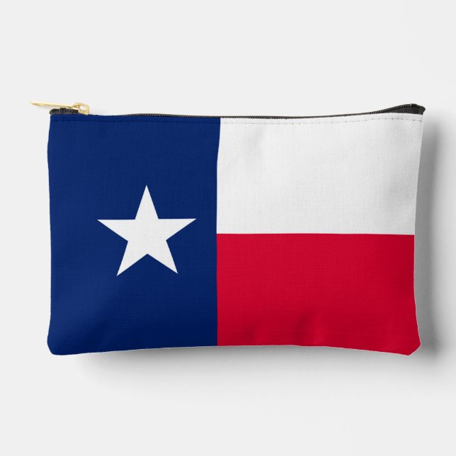 Dynamic Texas State Flag Graphic on a Accessory Pouch (Front)