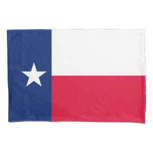 Dynamic  Texas State Flag Graphic on a Pillowcase