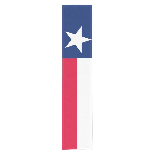 Dynamic Texas State Flag Graphic on a Short Table Runner (Front)