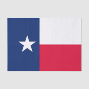 Dynamic Texas State Flag Graphic on a Tissue Paper