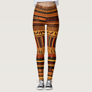 Dynamic Tribal Hues Leggings