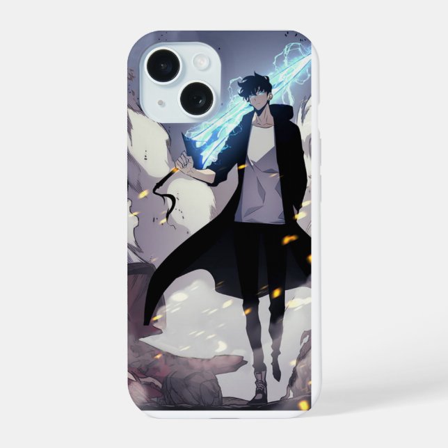 dynamic warrior standing  iPhone 15 case (Back)