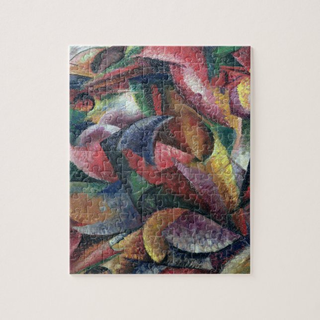 Dynamism of the Body, 1913 (oil on canvas) Jigsaw Puzzle (Vertical)