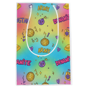 Dynamite Pop Art Rainbow Pattern Medium Gift Bag