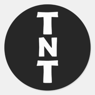 Dynamite TNT Easy Last Minute Halloween Costume Classic Round Sticker