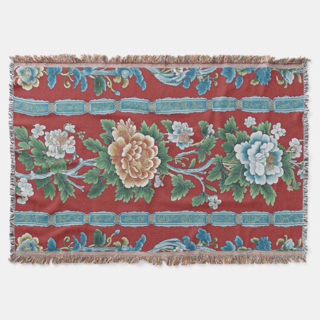 Dynastic Garden Throw Blanket (Front)