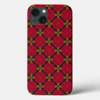 Dynasty Geometry: Red Traditional Chinese Pattern