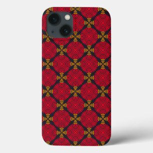Dynasty Geometry: Red Traditional Chinese Pattern iPhone 13 Case