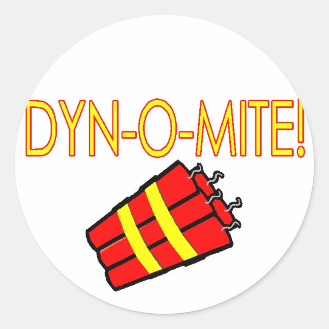 Dynomite Classic Round Sticker (Front)