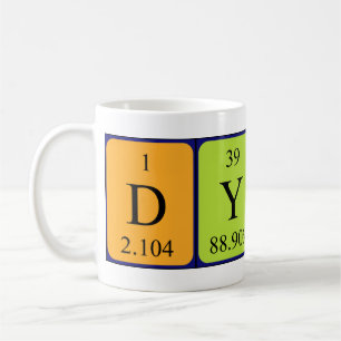 Dyon periodic table name mug