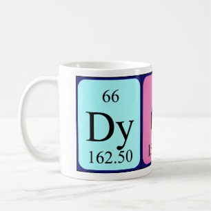 Dyon periodic table name mug