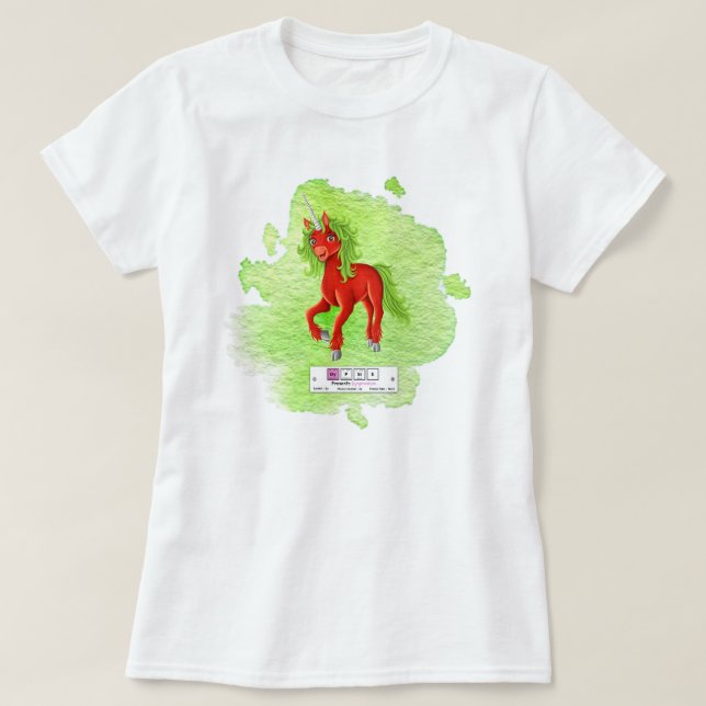 Dypsie The Dysprosium Elemental T-Shirt (Design Front)